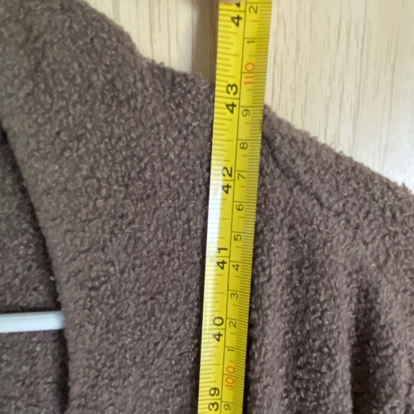 Barefoot Dreams Bamboo Chic Lite Open Cardigan Draped Sweater Wrap Coffee Sz 2X - Picture 6 of 8